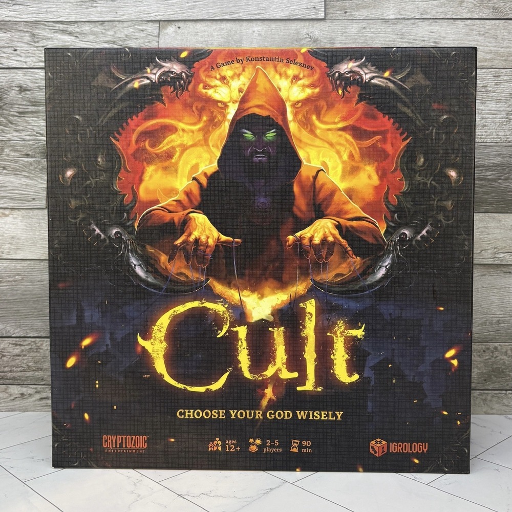 Cryptozoic Boardgame Cult - Choose Your God Wisely Box